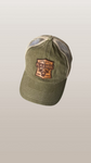 Plaasbul Kudde Trucker Keps - Leer Logo,Olyf