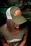 Plaasbok Keps - Leer Logo, Trucker